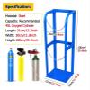 Gas Cylinder Transport Cart, Heavy-Duty Oxygen Tank Holder, Fixed Steel Rack, 31 x 30 x 100 cm view 2