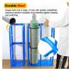 Gas Cylinder Transport Cart, Heavy-Duty Oxygen Tank Holder, Fixed Steel Rack, 31 x 30 x 100 cm view 4