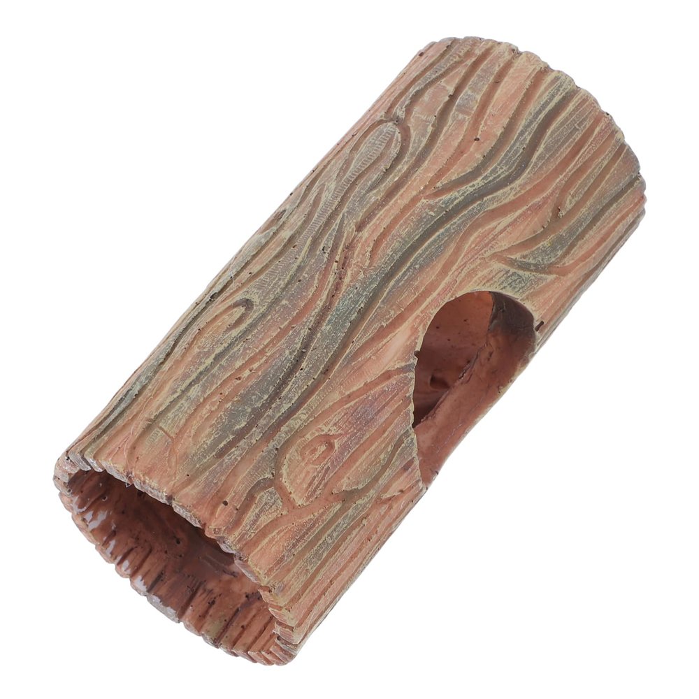 Toyvian Resin Driftwood Hide Decor for Leopard Geckos