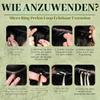 RUNATURE Micro Ring Human Hair Extensions, Black #1, 35 cm, 50 Strands, 40 g view 3