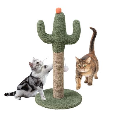Cactus-Shaped Vertical Interactive Cat Scratching Post