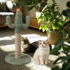 Cactus-Shaped Vertical Interactive Cat Scratching Post view 4