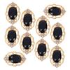 Black Metal Nail Charms for Nail Art, 10 Pieces view 1