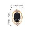 Black Metal Nail Charms for Nail Art, 10 Pieces view 2