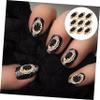 Black Metal Nail Charms for Nail Art, 10 Pieces view 4