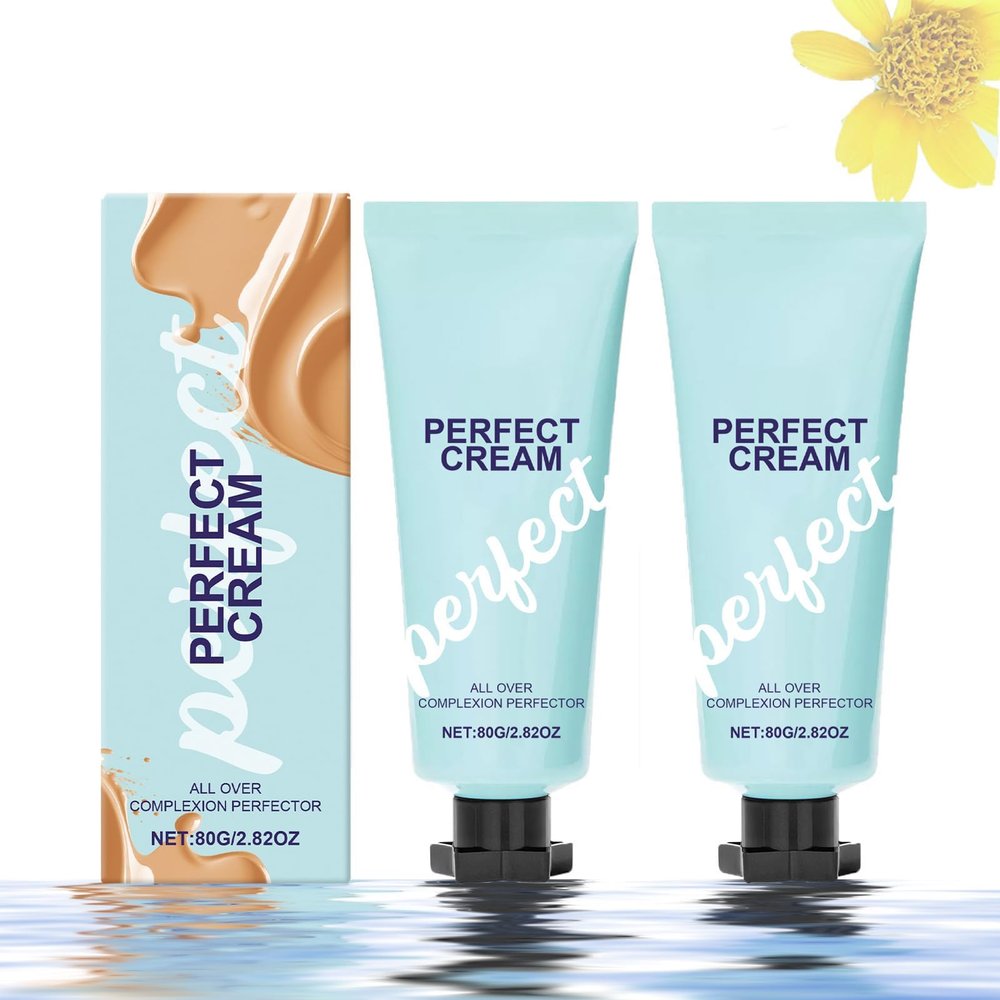 2-Pack All-Over Complexion Perfector CC Cream, Long-Lasting Foundation and Concealer