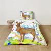 Hearda Kids' Duvet Cover Set, 3D Moose Pattern, Microfiber, Multicolor, 135 x 200 cm view 1