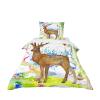 Hearda Kids' Duvet Cover Set, 3D Moose Pattern, Microfiber, Multicolor, 135 x 200 cm view 2