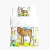 Hearda Kids' Duvet Cover Set, 3D Moose Pattern, Microfiber, Multicolor, 135 x 200 cm view 3