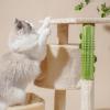 Cat Corner Grooming Brush, Self-Cleaning Silicone Brush with Adjustable Strap view 2