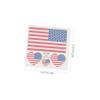 OUNONA 25-Piece American Flag Stickers for Sports, Windows, Doors, Cars, and Phones view 2