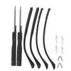 CALLARON Eyeglass Temple Arms Repair Kit, 4 Pieces, TR90, Black, with Nose Pads and Accessories view 1