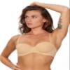 After Eden Women's Unlined Bra in Recycled Fabric and Lace, Powder, Size 80D view 1