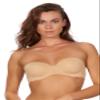 After Eden Women's Unlined Bra in Recycled Fabric and Lace, Powder, Size 80D view 2