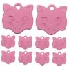 Hemobllo 10-Pack Cat Head Shaped Pet ID Tags view 1