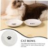 Hemobllo 3-Piece Ceramic Cat Bowls with Non-Slip Silicone Base view 4