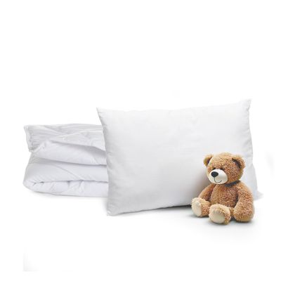Bleu Câlin Lightweight Toddler Comforter, 100 x 135 cm, with Soft Pillow 40 x 60 cm, for 70 x 140 cm Toddler Beds
