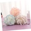 Pack of PE Bath Poufs with Hanging Design and Rope Style view 2