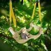 Parrot Swing and Chew Toy with Wooden Perch and Spring Suspension view 2