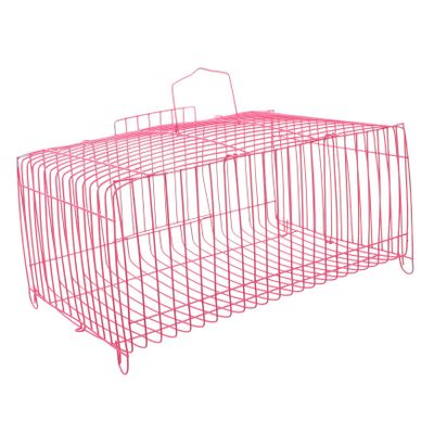 BESTonZON Portable Metal Bird Cage for Parrots and Small Pets, Handheld Design for Outdoor Trips and Safe Use at Home