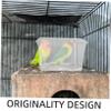 ERINGOGO Bird Cage Splash Guard, Highly Transparent Acrylic, Multifunctional Feeder for Bird Cages view 2
