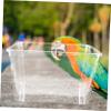 ERINGOGO Bird Cage Splash Guard, Highly Transparent Acrylic, Multifunctional Feeder for Bird Cages view 3