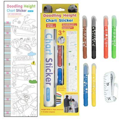 Interactive Doodle Growth Chart Wall Sticker