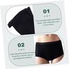 Disposable Maternity Underwear, 20 Count, Cotton, Black view 3