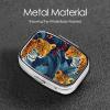 2-Compartment Pill Organizer with Mirror, Forest Leopard view 4
