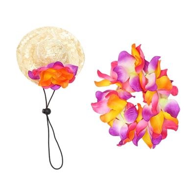 VERDANVERSE Hawaiian Dog Hat for Puppies