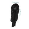 IWOWHERO Black Satin Sleep Bonnet for Women, Long, Secure-Fit Hair Cap for Sleeping and Sensitive Curls view 2