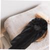 IWOWHERO Black Satin Sleep Bonnet for Women, Long, Secure-Fit Hair Cap for Sleeping and Sensitive Curls view 4