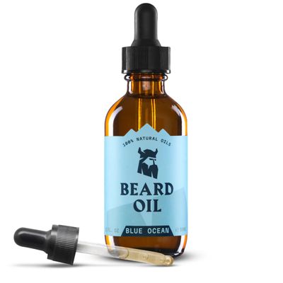Striking Viking Beard Oil for Men - 60 ml, Blue Ocean