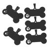 ibasenice 5-Piece Pet ID Tags - Bone Shape view 1