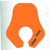 CALLARON 1-Piece Waterproof Haircut Cape, Orange view 2