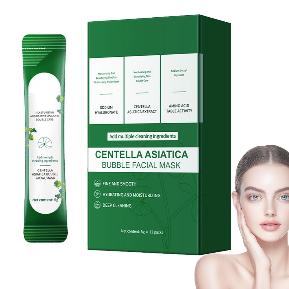 Centella Foaming Facial Mask, Deep-Cleansing Bubble Mask