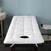 LDLCYCN White 80 × 190 cm (R) Spa Massage Table Mattress Pad with Face Hole view 1