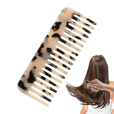 Tortoiseshell Wide-Tooth Antistatic Comb