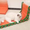L-Shaped Cardboard Cat Scratcher with Play Ball view 4