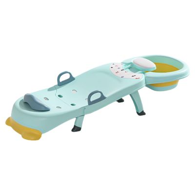 Children's Hair-Washing Seat - Foldable Adjustable Shampoo Chair with Non-Slip Feet