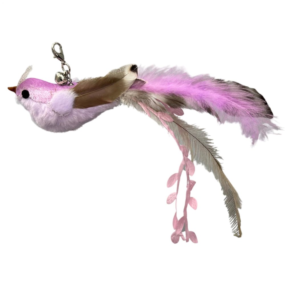 Interactive Feather Cat Toy with Bird Design