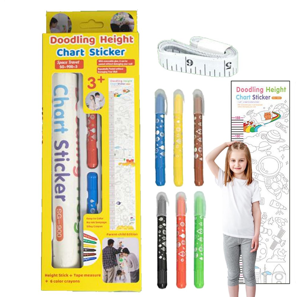 Children's Art Paper Roll and Growth Chart, 175 x 24.7 cm