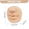 Lip Piercing Kit, Soft Silicone Piercing Practice Kit, Realistic Faux Accessory for Jewelry Display and Makeup Tattooing view 2