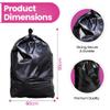 90L Black Garbage Bags - Tear-Resistant Heavy-Duty Trash Bags - Unscented Polyethylene - 90 x 60 x 59 cm (100 Count) view 2
