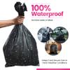 90L Black Garbage Bags - Tear-Resistant Heavy-Duty Trash Bags - Unscented Polyethylene - 90 x 60 x 59 cm (100 Count) view 4
