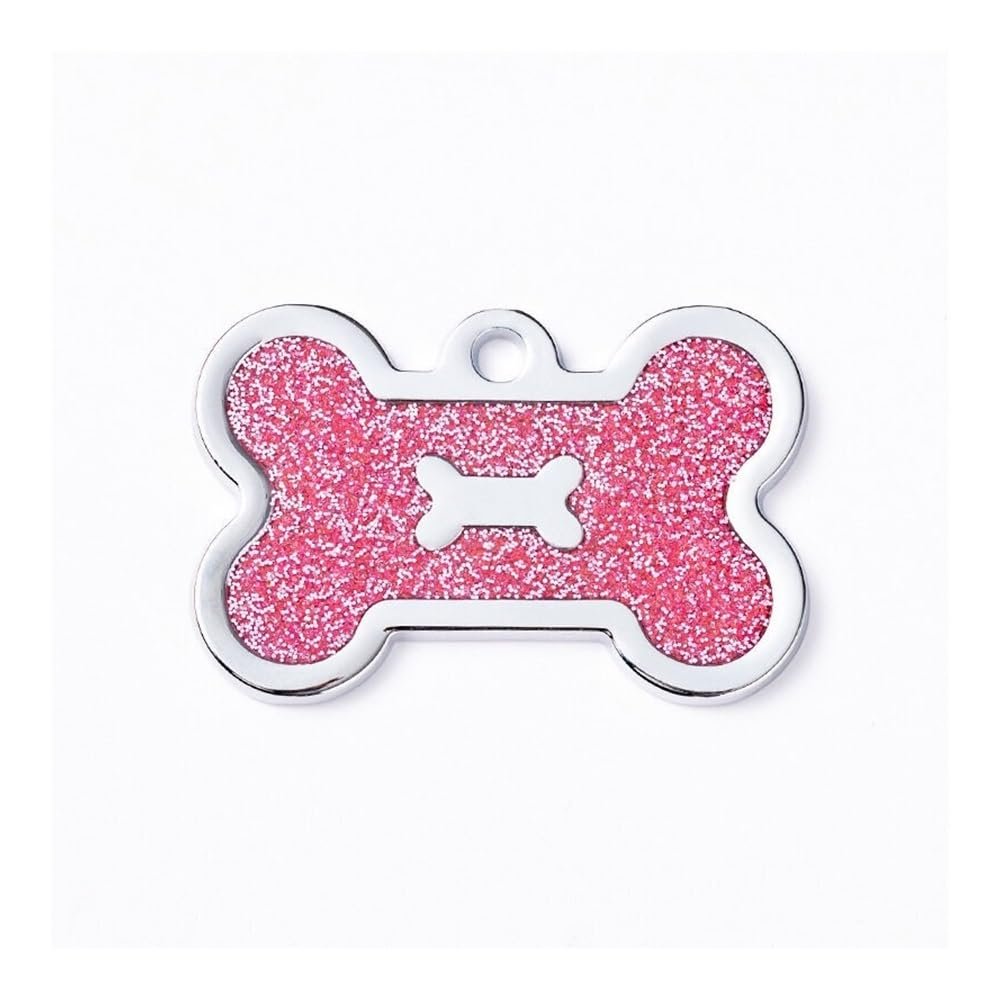 Personalized Engraved Pet ID Tag for Dogs and Cats, Pink