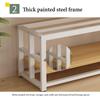 NEONMAN Aquarium Stand with Storage Compartments, Black + Wood, 120 x 40 x 60 cm view 3