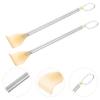 4-Piece Retractable Stainless Steel Back Scratchers, Portable, Silver view 3