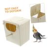 TOYANDONA Plastic Nest Box for Budgies and Small Parrots, Safe Breeding Box with Smooth Surface for Pet Stores and Gardens view 3
