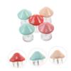 5 Empty Mushroom-Shaped Plastic Lip Gloss Tubes for DIY and Travel view 2
